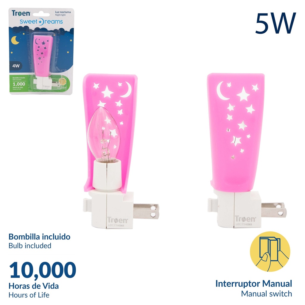 LAMPARA P/MESA DE NOCHE 4W TROEN 8-334