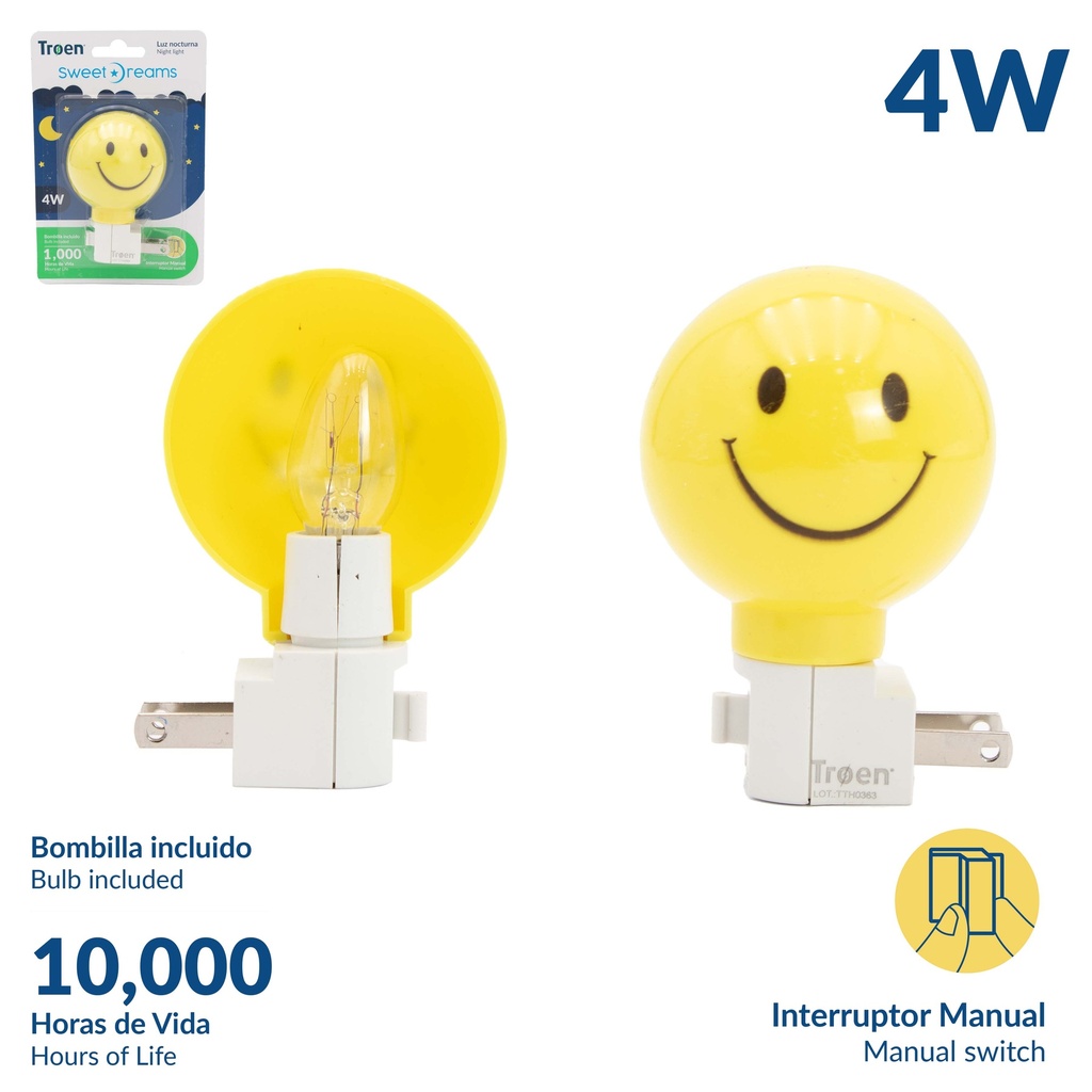 LAMPARA P/MESA DE NOCHE 4W TROEN 8-336