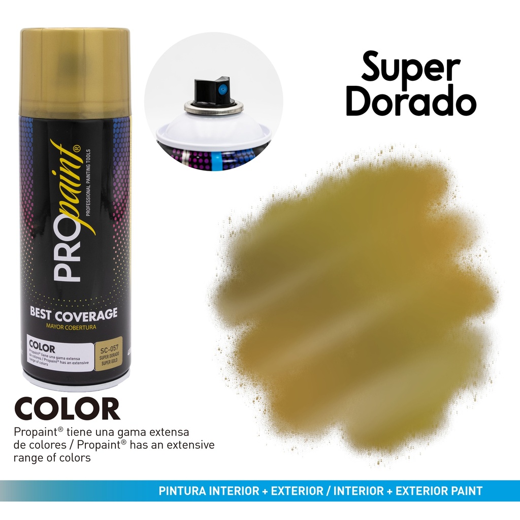 SPRAY SUPER DORADO x 400 ML PRO PAINT 8-353