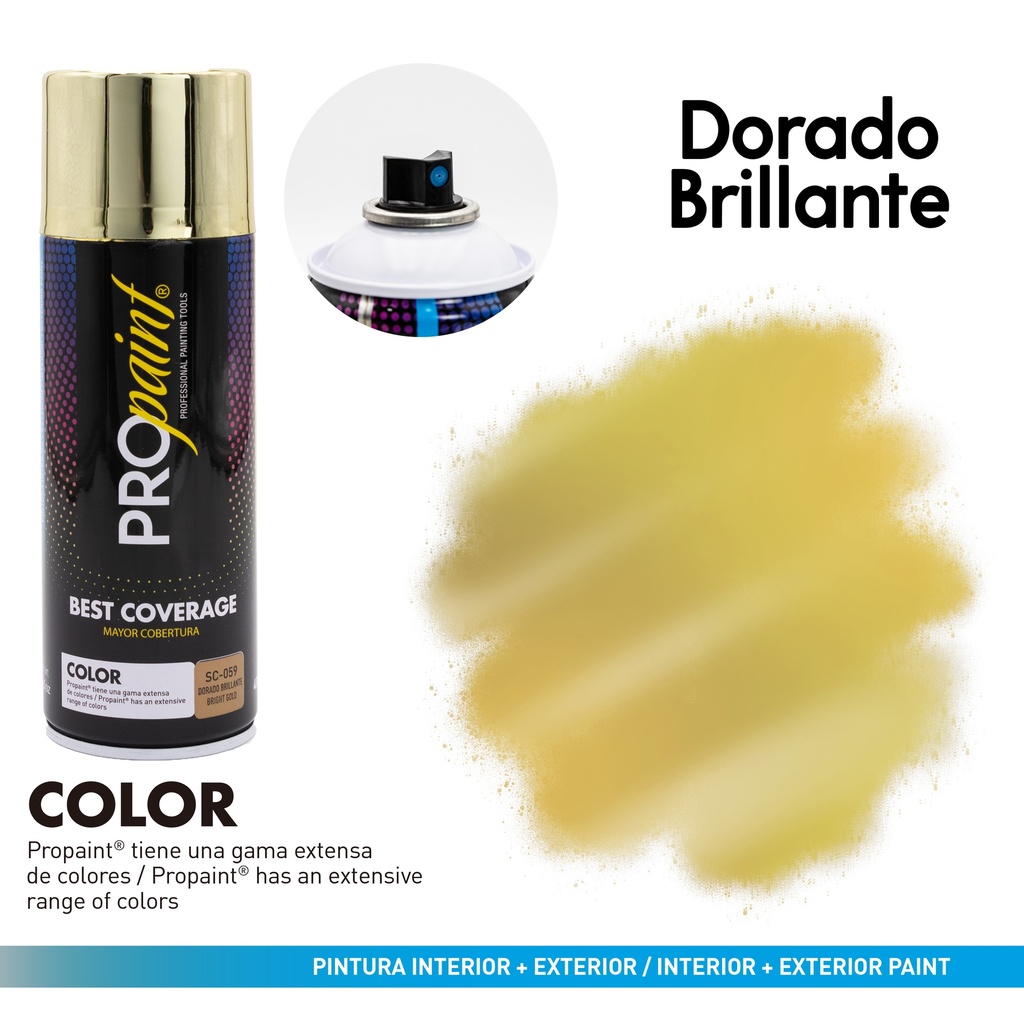 SPRAY DORADO BRILLANTE PRO PAINT 8-355