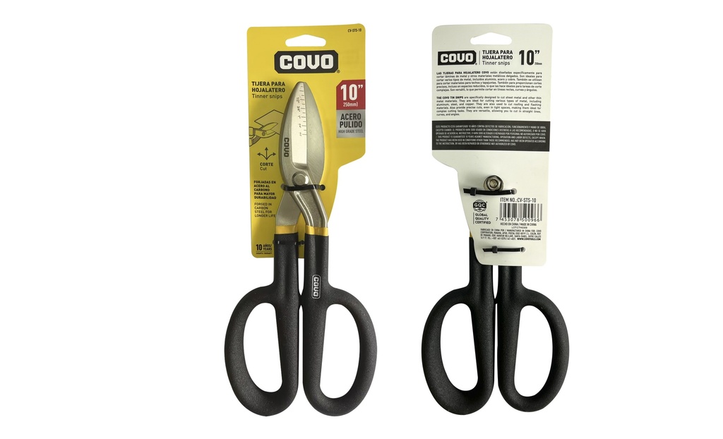 TIJERAS HOJALATERA 10" COVO 8-364