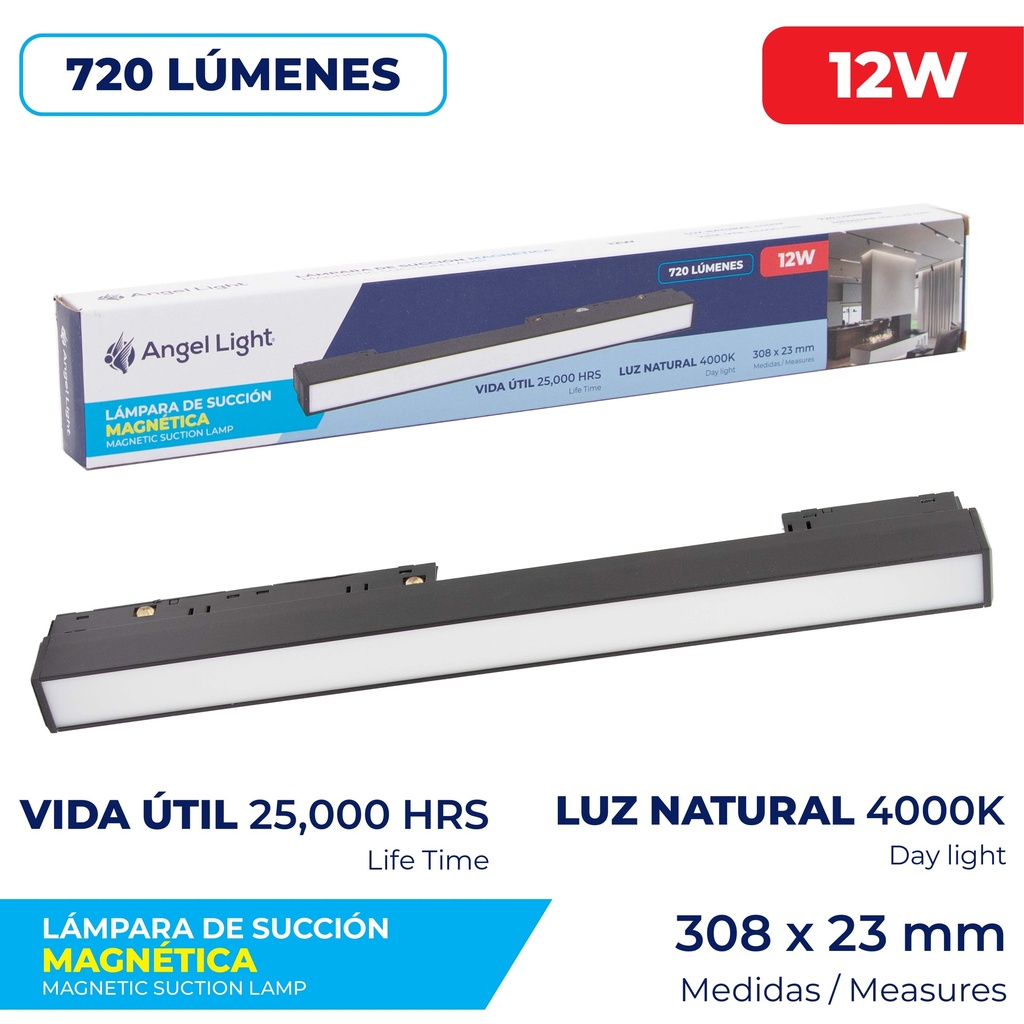 LAMPARA LED MAGNETICA 12W ANGEL LIGHT 8-392