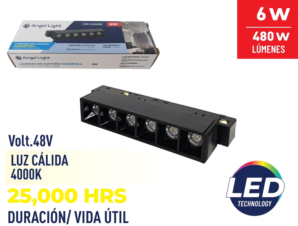 LAMPARA LED MAGNETICA 6W ANGEL LIGHT 8-395