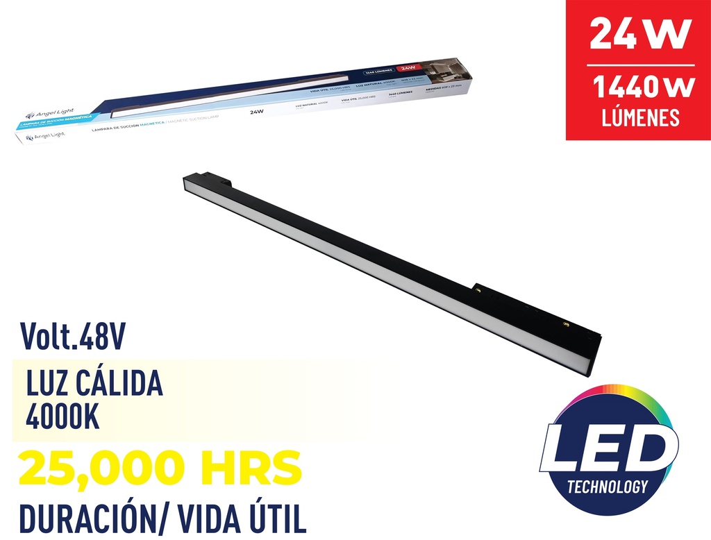 LAMPARA LED MAGNETICA 24W ANGEL LIGHT 8-397