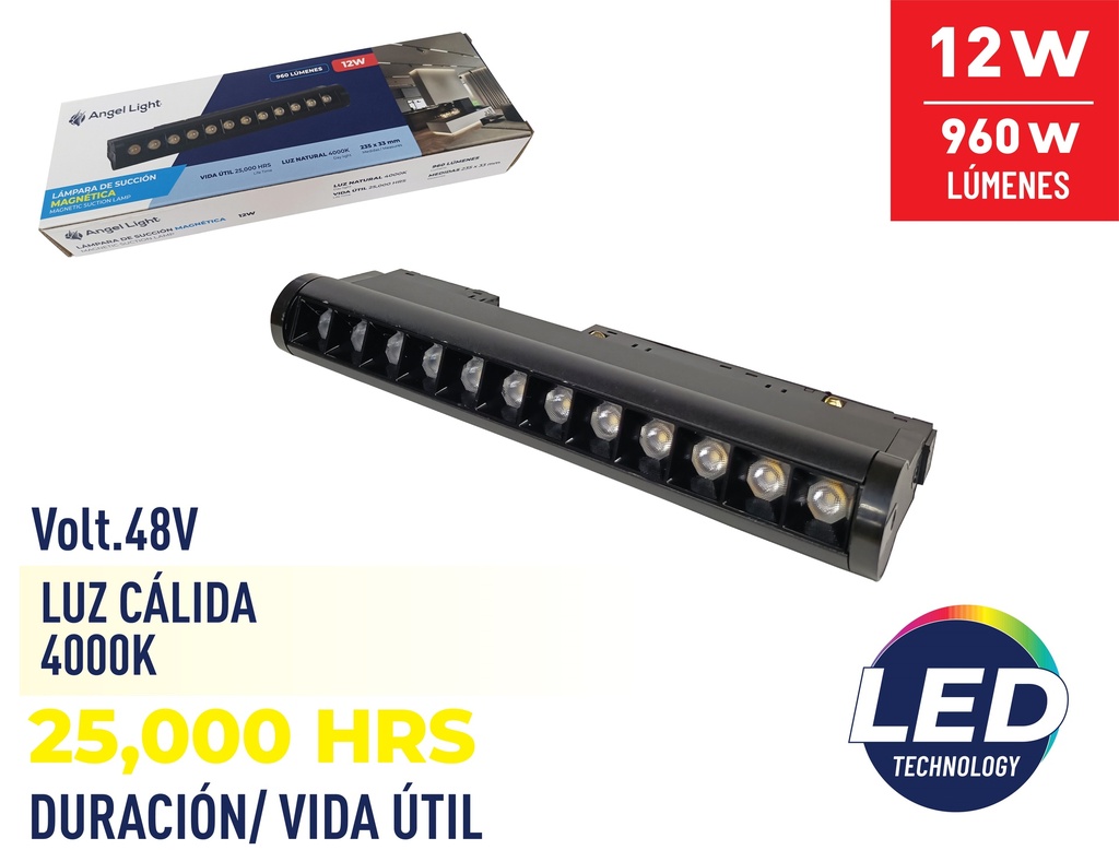 LAMPARA LED MAGNETICA 12W ANGEL LIGHT 8-398
