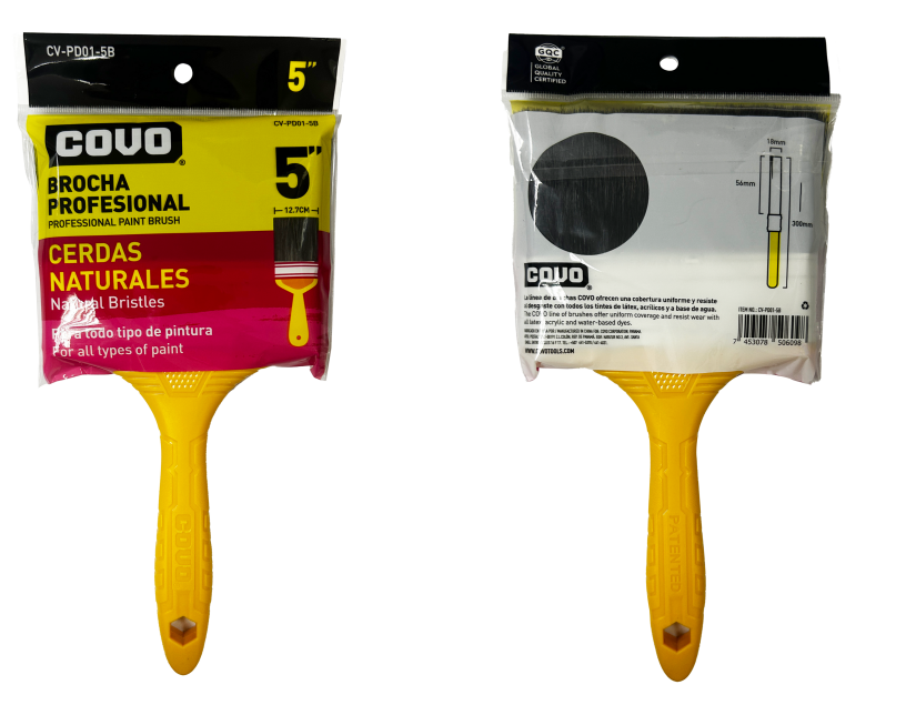 BROCHA CERDA NEGRA 6" COVO 8-563