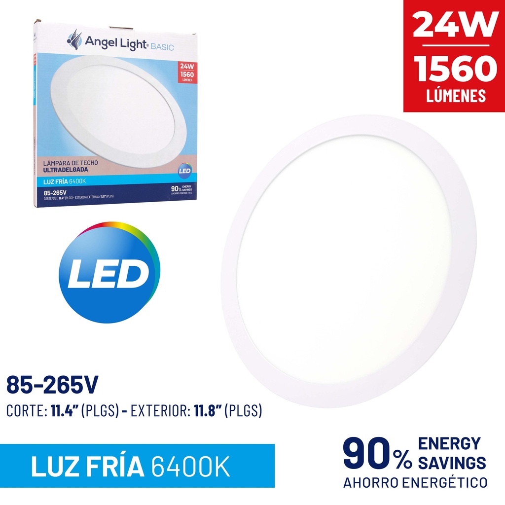 PANEL LED EMP RED LUZ FRIA 24W ANGEL L 8-567