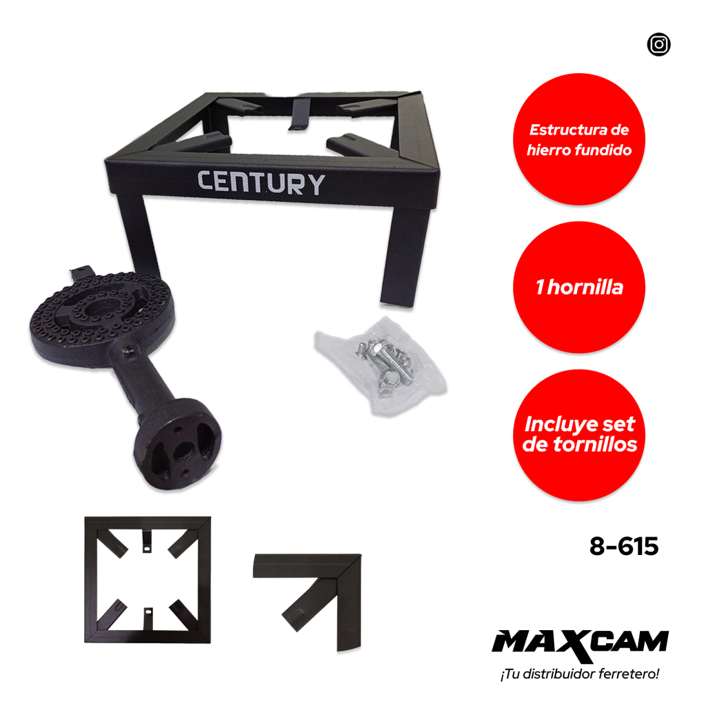 REVERBERO 1 QUEMADOR CENTURY 8-615