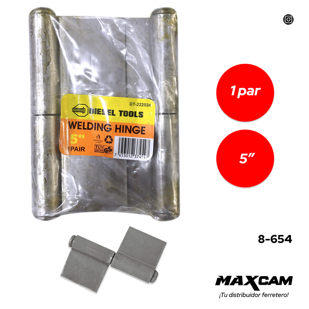 BISAGRA SOLDAR x 5" PAR DIESEL T 8-654