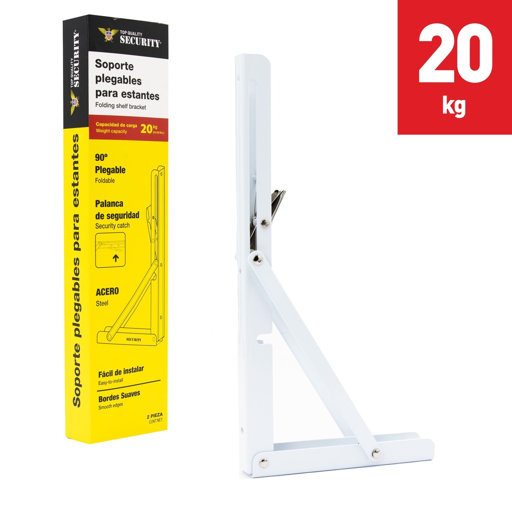 SOPORTES PLEGABLES 30CM PAR SECURITY 8-695
