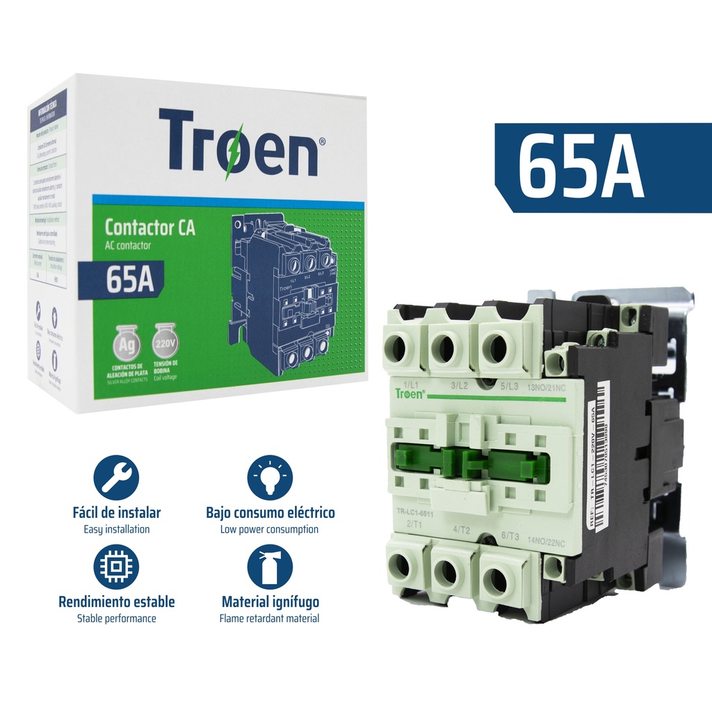 CONTACTOR 65A 220V TROEN 8-713