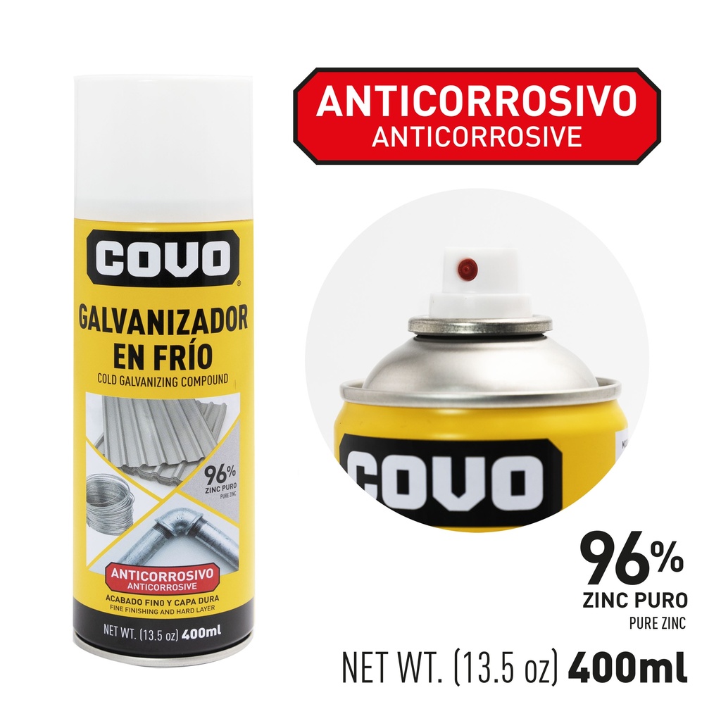 SPRAY GALVANIZADO EN FRIO 400 ML COVO 8-732