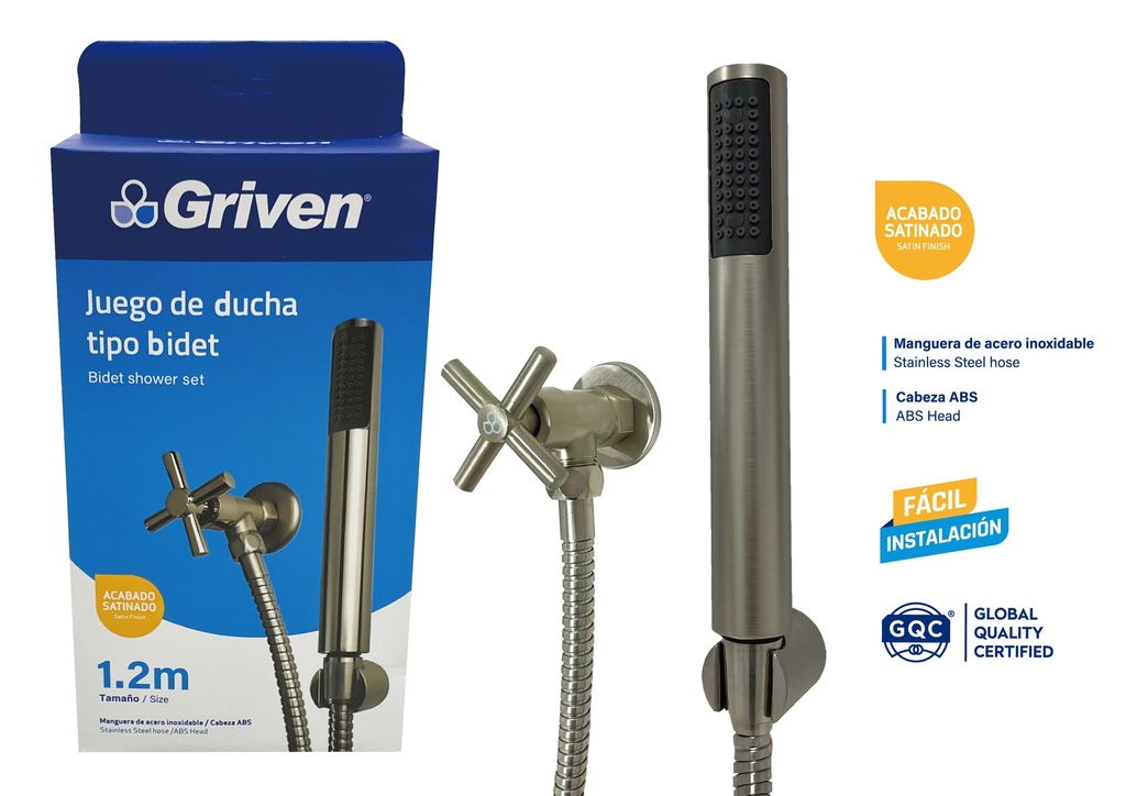 DUCHA TELEFONO 1,2 MTS GRIVEN 8-769