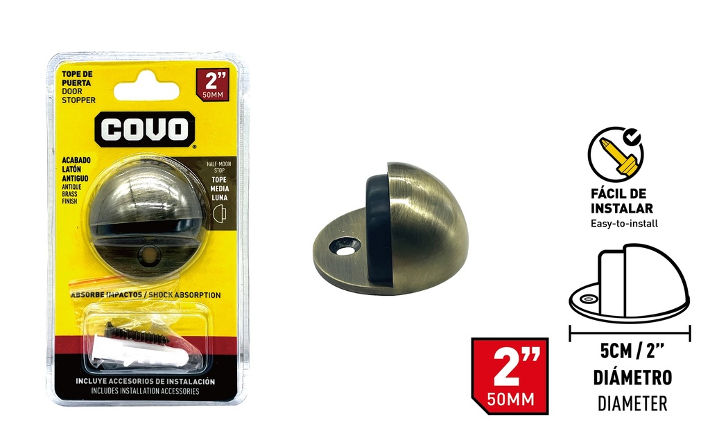 TOPE P/PUERTA BRONCE COVO 8-878