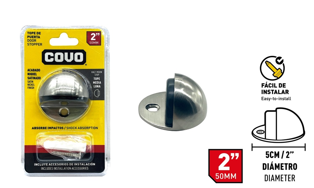 TOPE P/PUERTA PLATA COVO 8-880