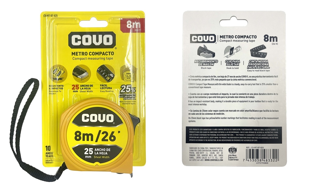 METRO x 8 MTS COVO 9-107