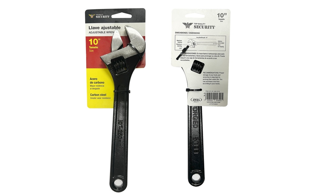 LLAVE AJUSTABLE 10" SECURITY 9-144