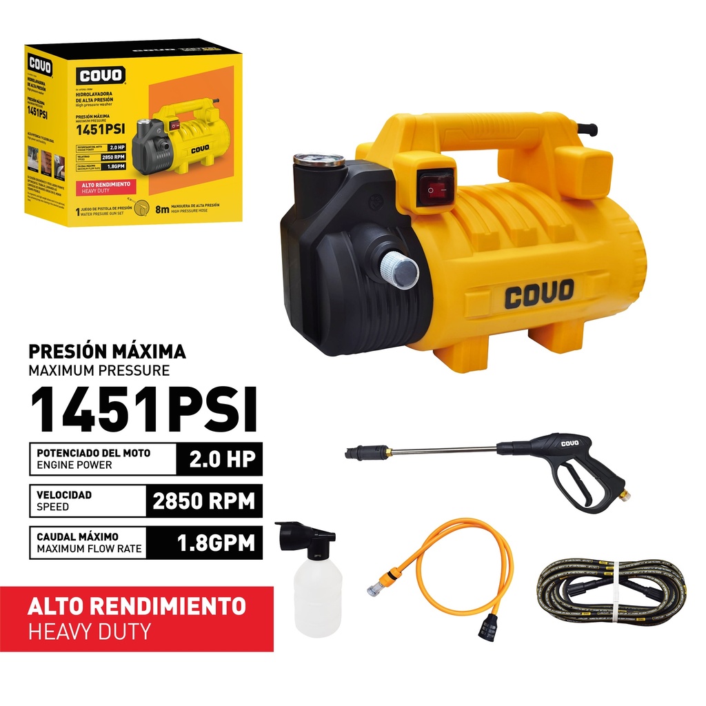 HIDROLAVADORA 1500W COVO 9-161
