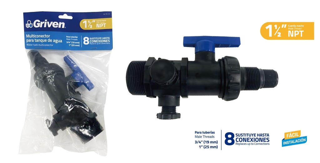 MULTICONECTOR P/TANQUE GRIVEN 9-200