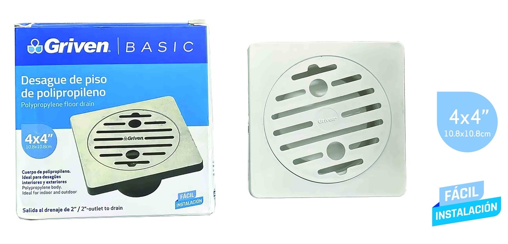 REJILLA CUAD STANDARD GRIVEN BASIC 9-201