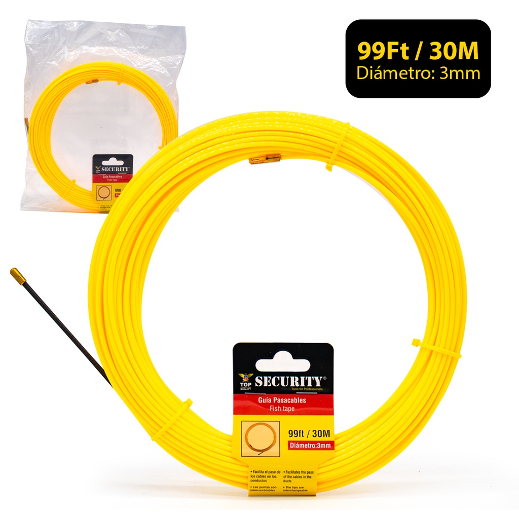 CINTA PASACABLE x 30MTS SECURITY 7-019