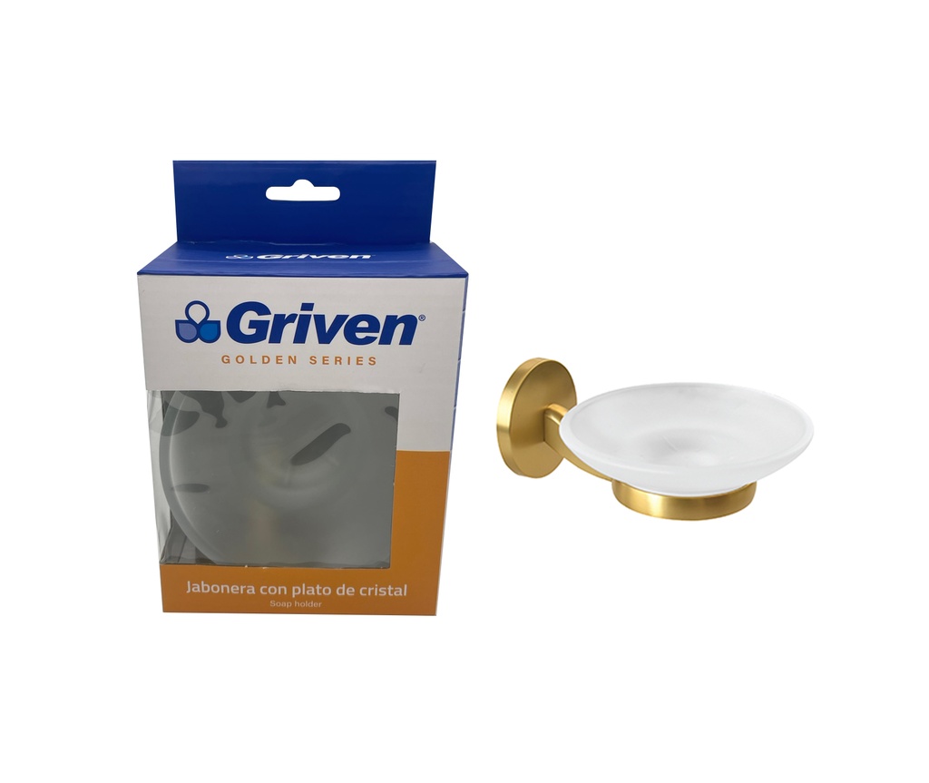 JABONERA C/PLATO GRIVEN GOLD 7-078