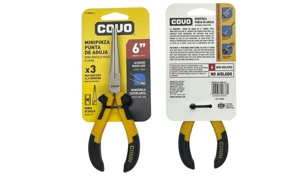 MINI PINZA DE PUNTA COVO 7-119