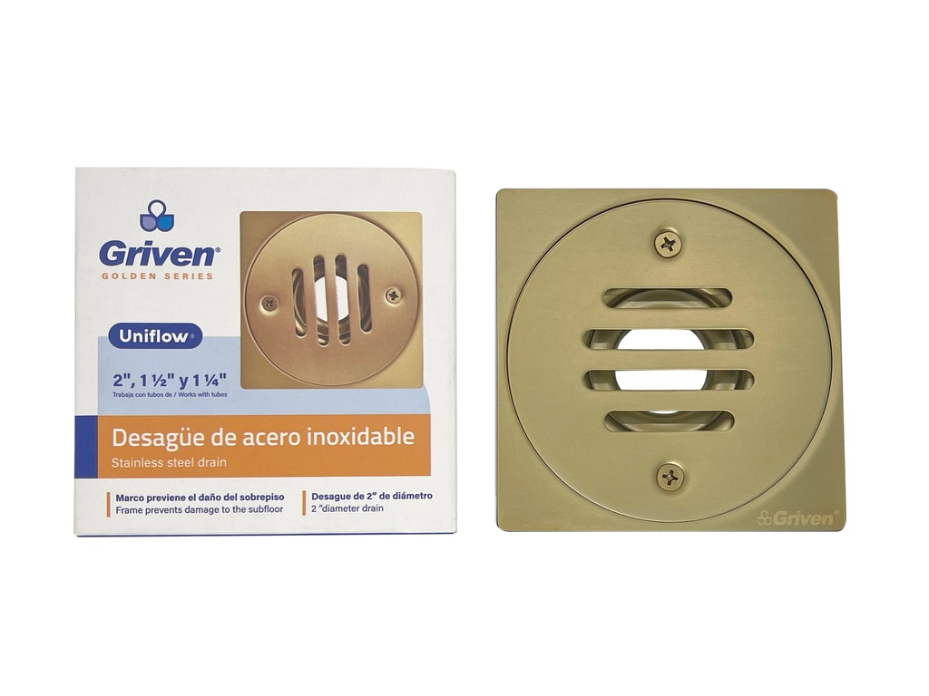 REJILLA CUAD STANDARD UNIFLOW GRIVEN GOLD 7-202