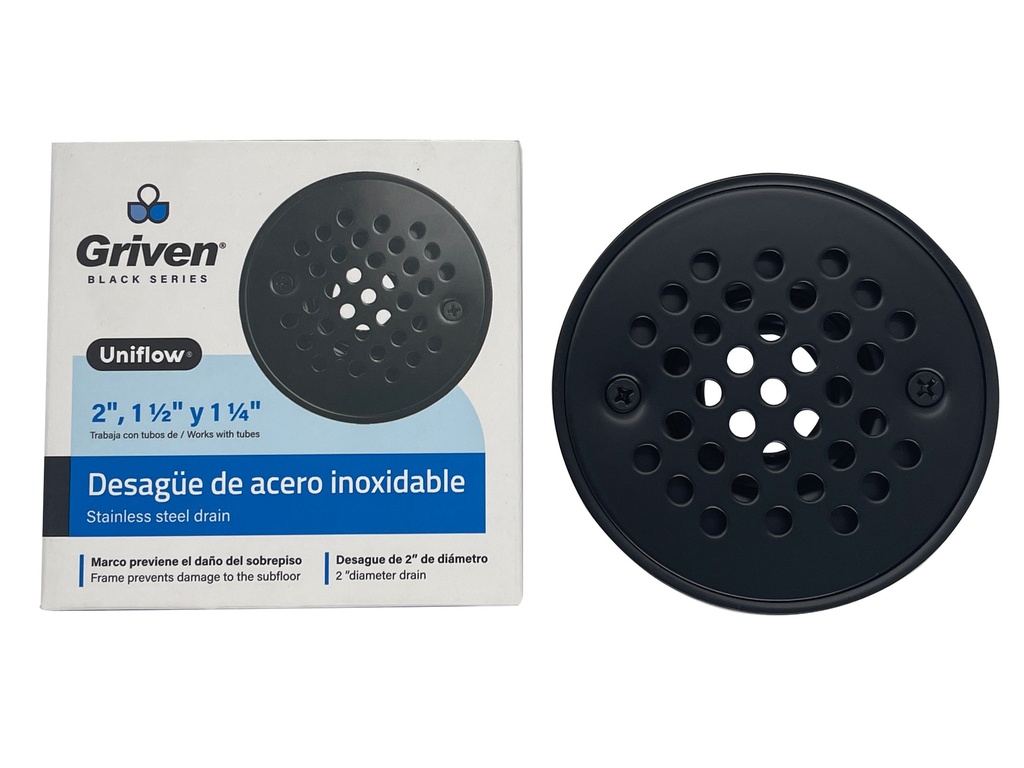 REJILLA RED PERFORADA UNIFLOW GRIVEN BLACK 7-205