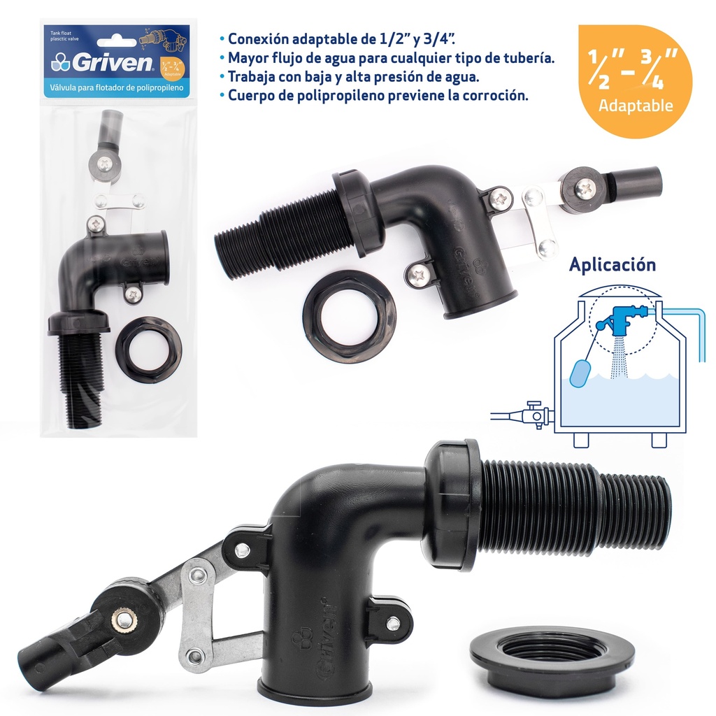 VALVULA PARA FLOTADOR GRIVEN 7-383