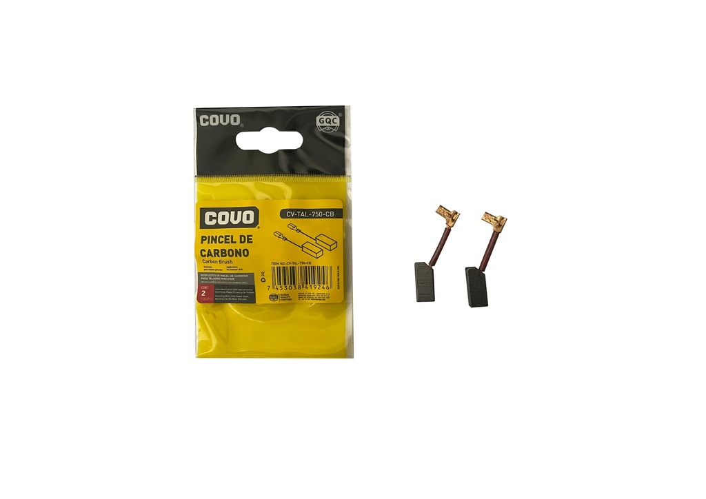 CARBON TALADRO PERCUTOR 1/2" 750W x 2 UNID COVO 7-398
