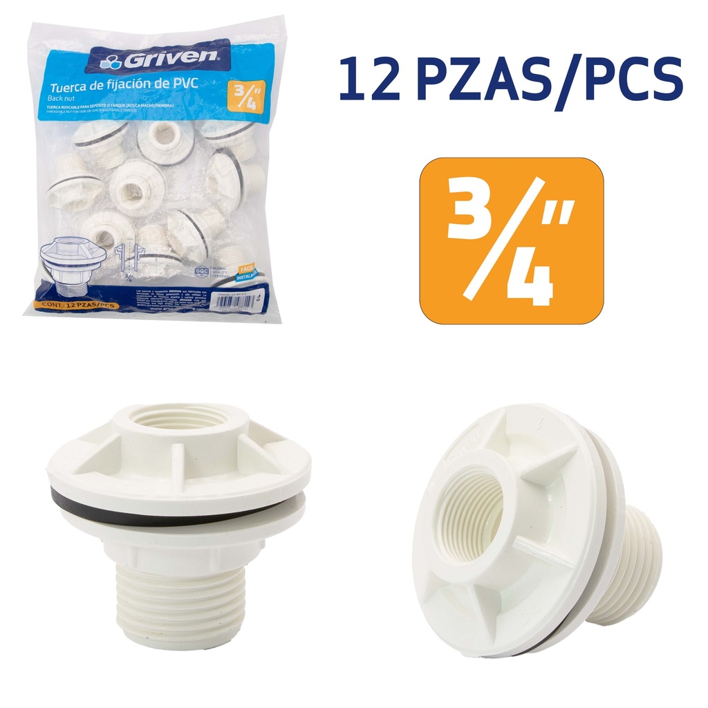 CONEXION P/TANQUE 3/4" GRIVEN 7-503