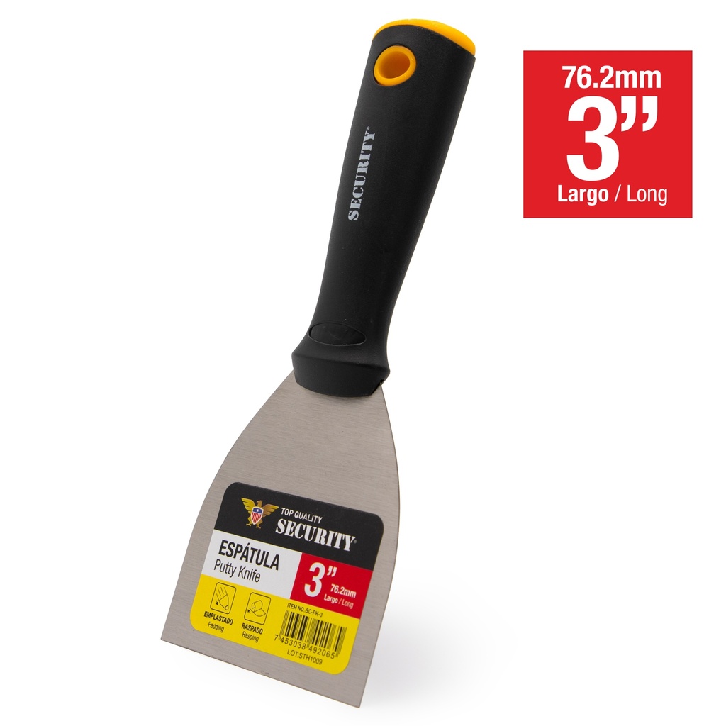 ESPATULA RIGIDA 3" SECURITY 7-519