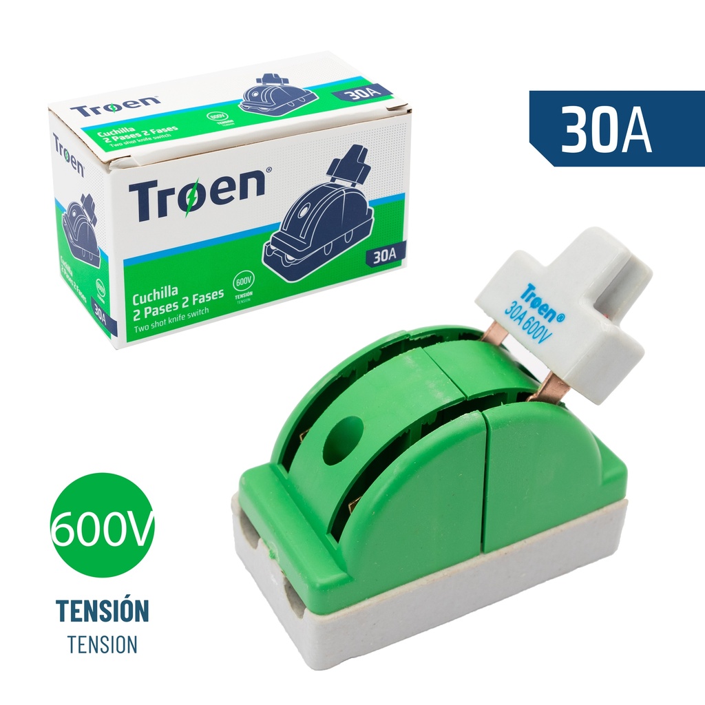 CUCHILLA DOBLE PASE 2Px30A TROEN 7-617