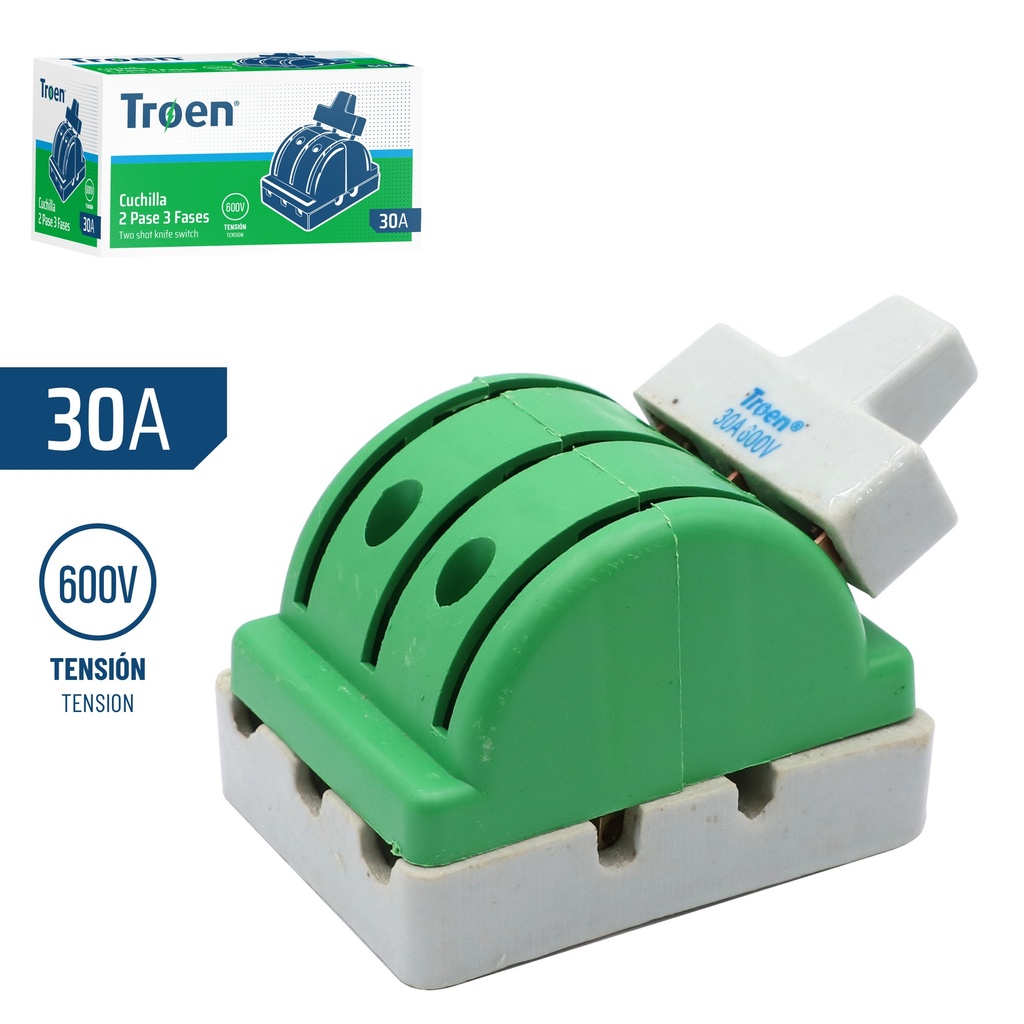 CUCHILLA DOBLE PASE 3Px30A TROEN 7-621