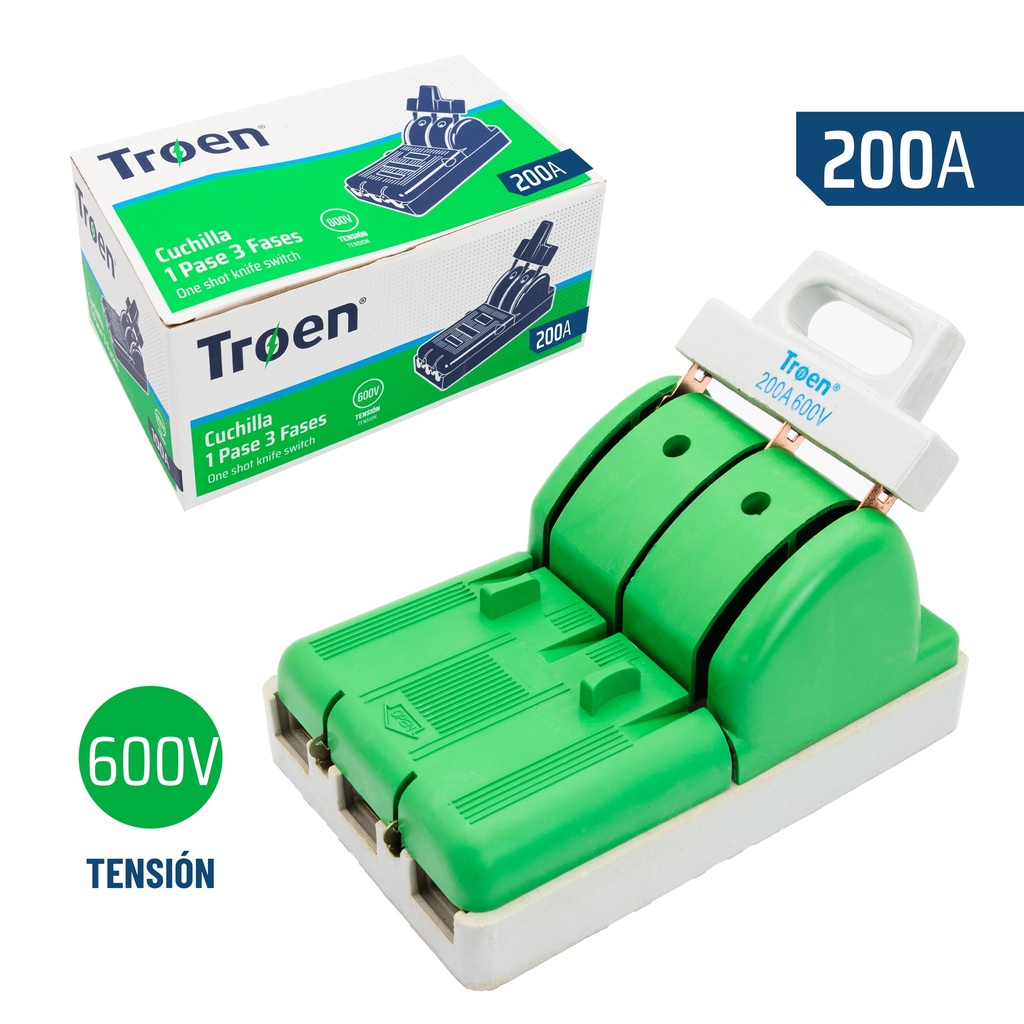 CUCHILLA UN PASE 3Px200A TROEN 7-630