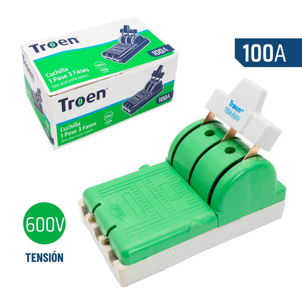 CUCHILLA UN PASE 3Px100A TROEN 7-631
