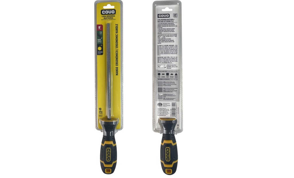 LIMA REDONDA BASTARDA 8" COVO 7-757