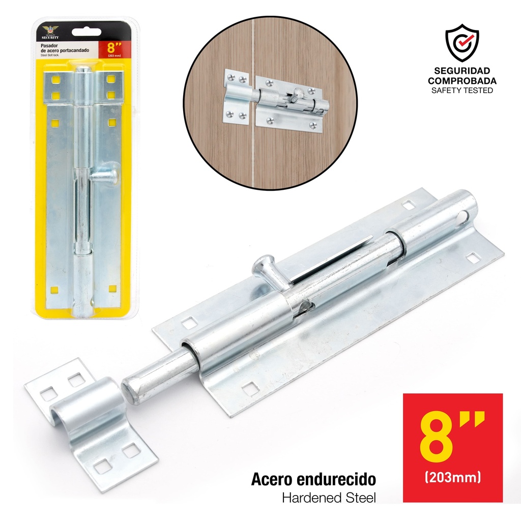 PASADOR DE SEGURIDAD 8" SECURITY 7-775