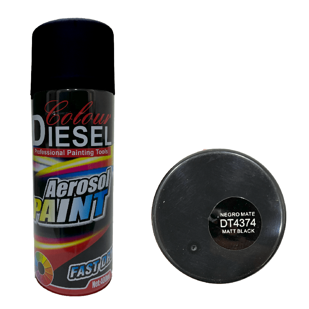 SPRAY NEGRO MATE x 400 ML DIESEL COLOUR 7-849