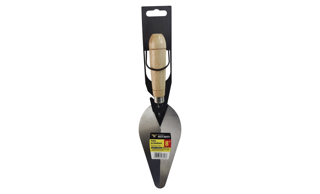 CUCHARA ALBAÑIL 8" M/MADERA SECURITY 7-864