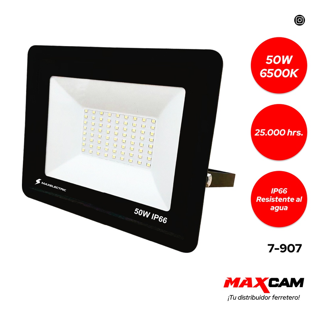 REFLECTOR SLIM LED 50W 85V/265V MAXELECTRIC 7-907