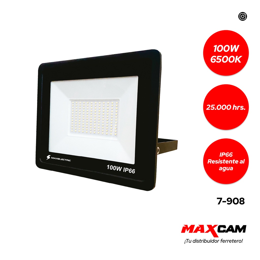 REFLECTOR SLIM LED 100W 85V/265V MAXELECTRIC 7-908