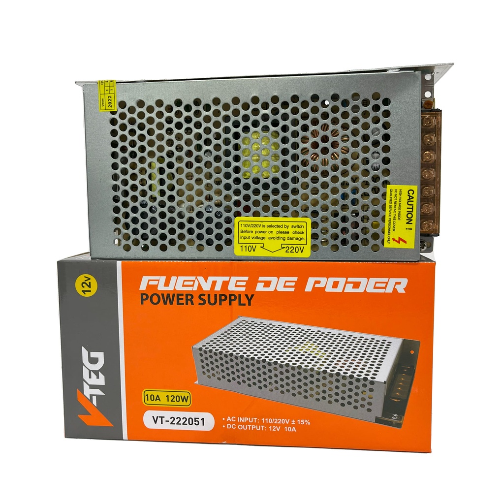 TRANSFORMADOR 12V 120W V-TEG 8-140