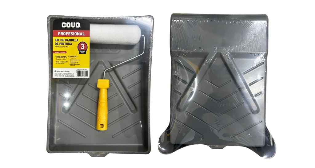 KIT BANDEJA RODILLO 9" 3 PCS COVO 8-149