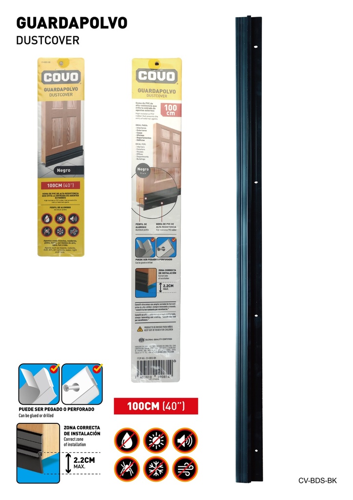 ZOCALO O PARABICHO NEGRO COVO 8-157