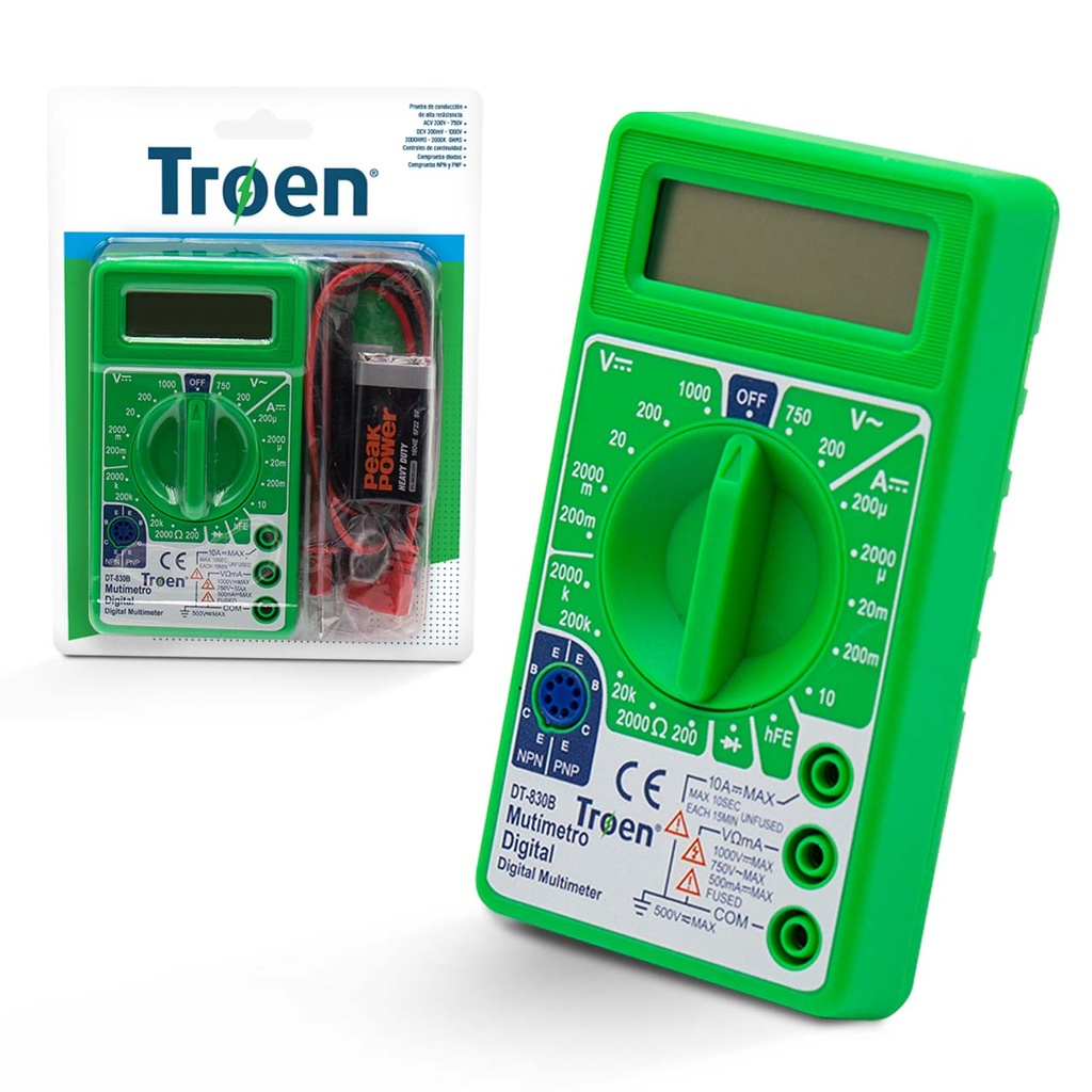 MULTIMETRO DIGITAL TROEN 5-211