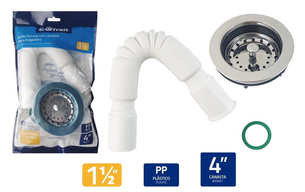 DESAGUE FREGADERO C/SIFON EXTEN GRIVEN 5-248