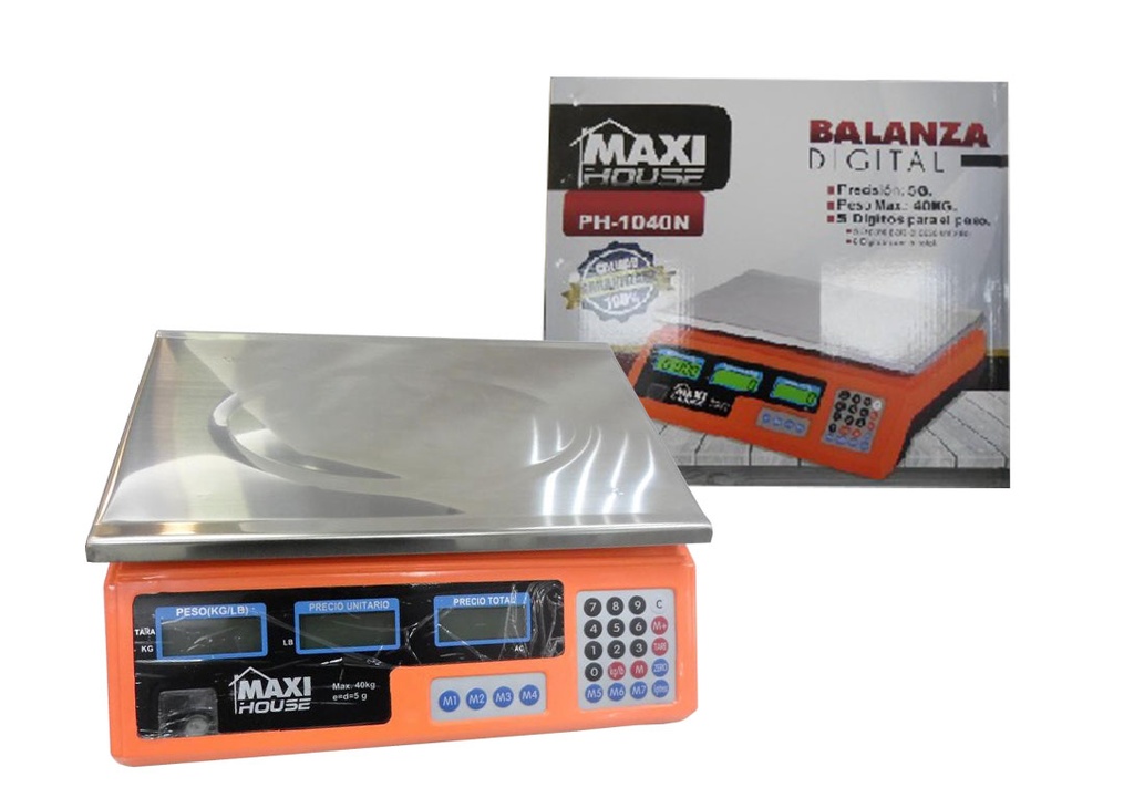 PESO ELECTRONICO BALANZA DIGITAL x 40KG MAXI 5-363