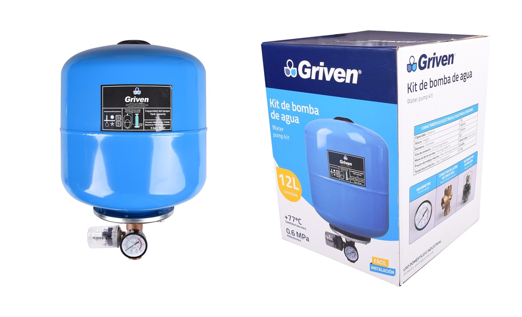 KIT HIDROCOMPACTO x 12 LTS GRIVEN 5-431